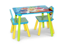 Delta Children Baby Shark 4-Piece Playroom Solution– Set Includes Table And 2 Chairs And 6-Bin Toy Organizer -Delta Children n7ylpqulywynjtjh3ylz scaled