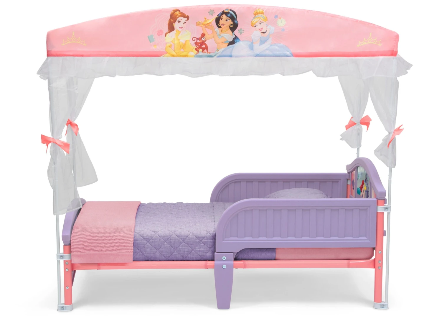 Delta Children Princess Plastic Toddler Bed With Canopy 3 Delta Children Princess Plastic Toddler Bed With Canopy - Image 3