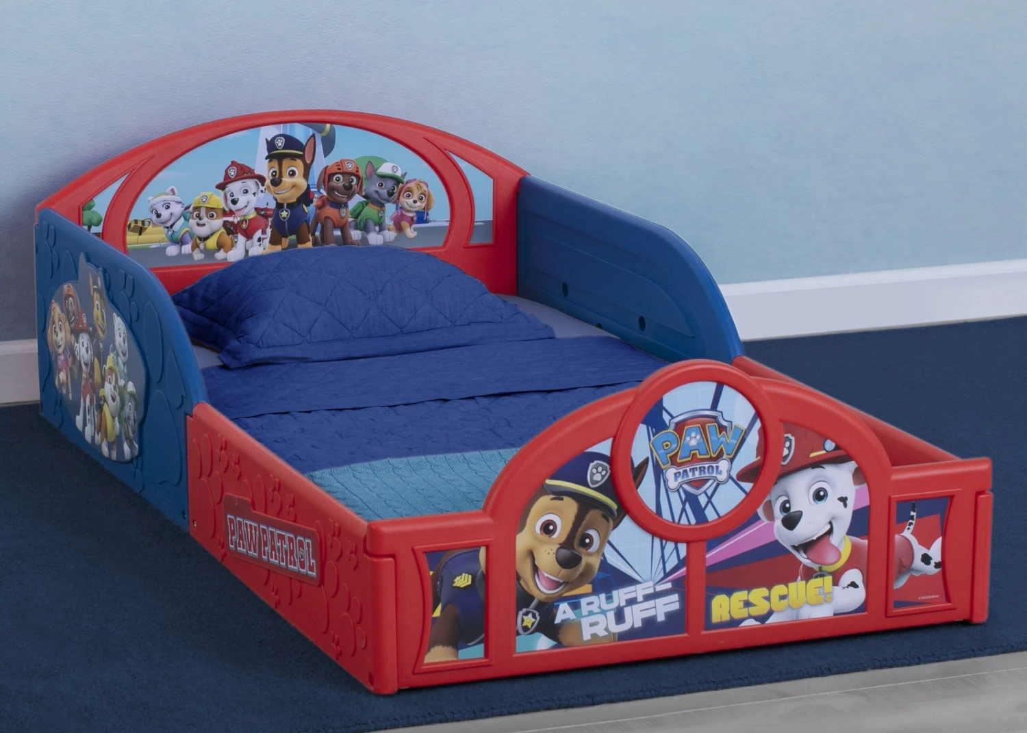 Delta Children PAW Patrol Plastic Sleep And Play Toddler Bed 1 Delta Children PAW Patrol Plastic Sleep And Play Toddler Bed