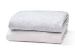 Delta Children Fitted Crib Sheets - 2 Pack, White & Heather Grey -Delta Children od1sya868qdyieryttd3