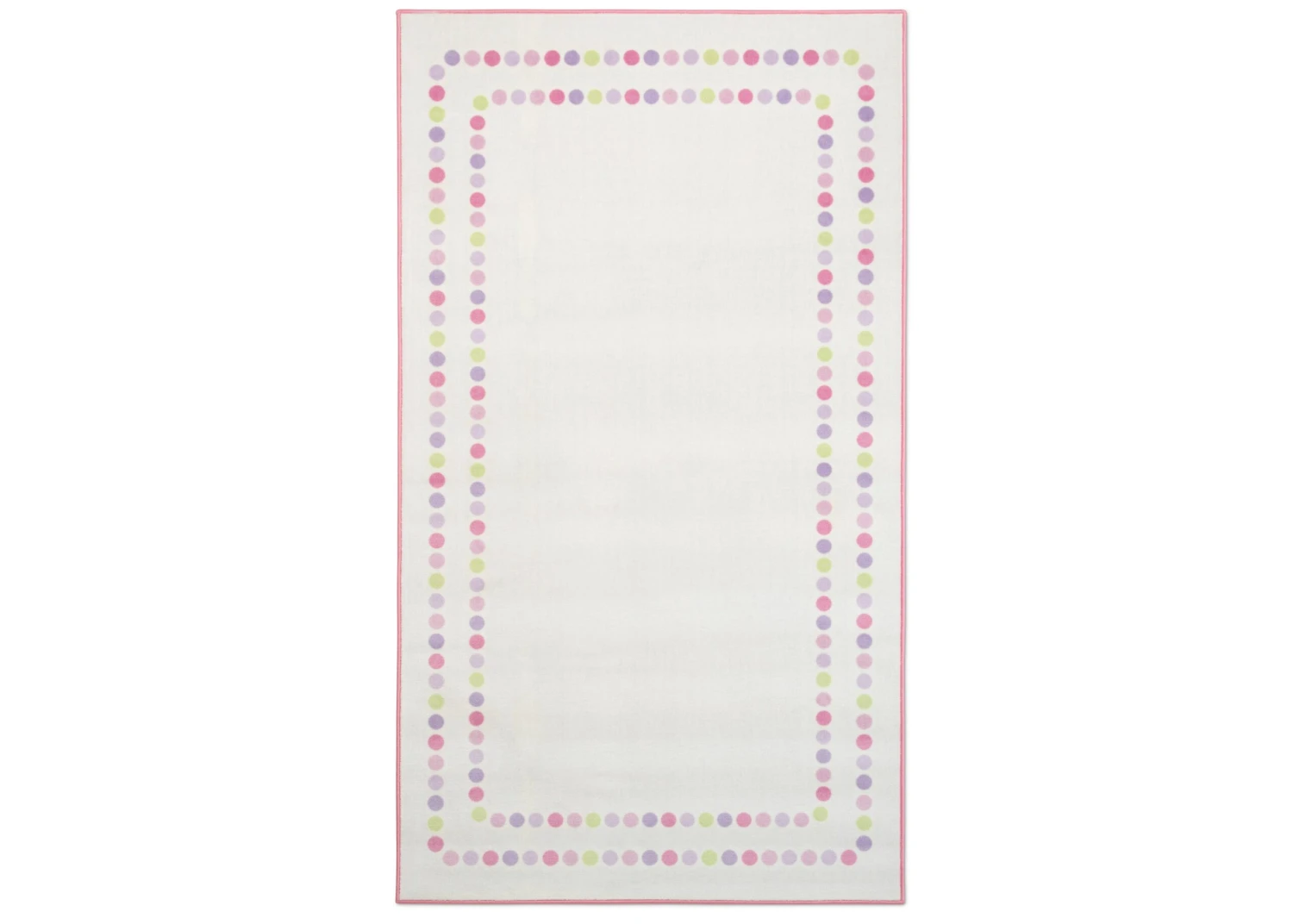 Delta Children Pearl Dot Rectangle Area Rug For Kids, 53-Inch X 59-Inch 2 Delta Children Pearl Dot Rectangle Area Rug For Kids, 53-Inch X 59-Inch - Image 2