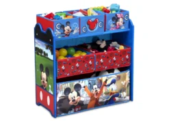 Delta Children Mickey Mouse 4-Piece Playroom Solution– Set Includes Table And 2 Chairs And 6-Bin Toy Organizer -Delta Children pposjlmrl93ztb07dczi scaled