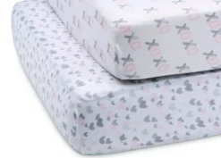 Delta Children Hearts N Kisses Fitted Crib Sheets - 2 Pack -Delta Children pxloawzgejjjgwe2qxmq scaled