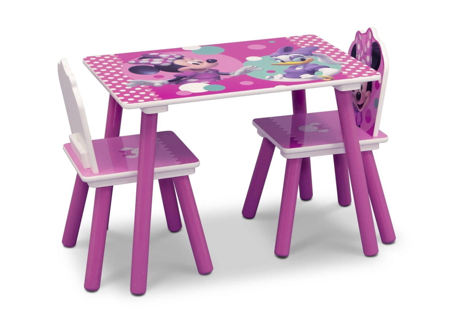 Delta Children Minnie Mouse 4-Piece Playroom Solution – Set Includes Table And 2 Chairs And 6-Bin Toy Organizer 3 Delta Children Minnie Mouse 4-Piece Playroom Solution – Set Includes Table And 2 Chairs And 6-Bin Toy Organizer - Image 3