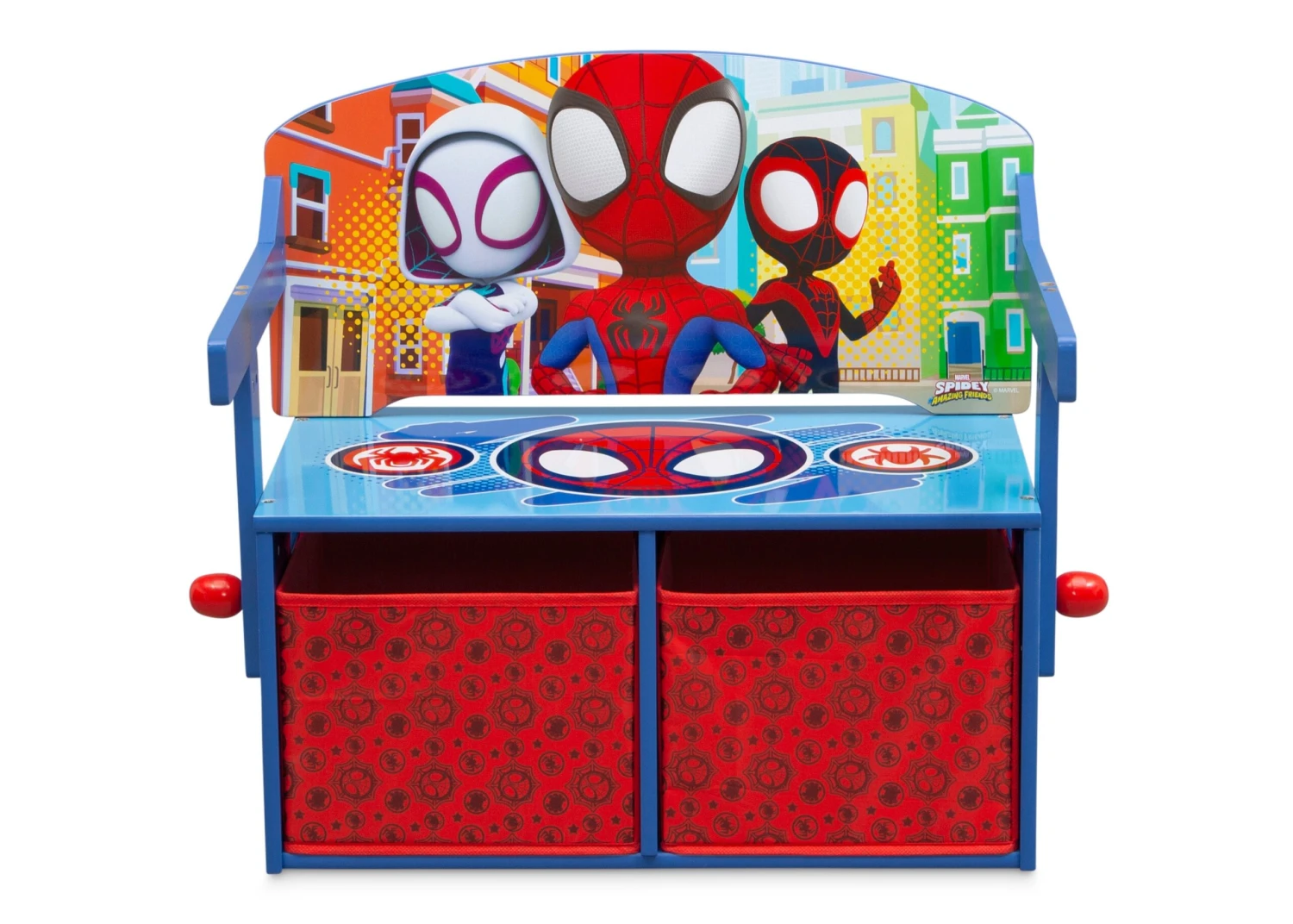 Delta Children Spidey And His Amazing Friends Activity Bench 2 Delta Children Spidey And His Amazing Friends Activity Bench - Image 2