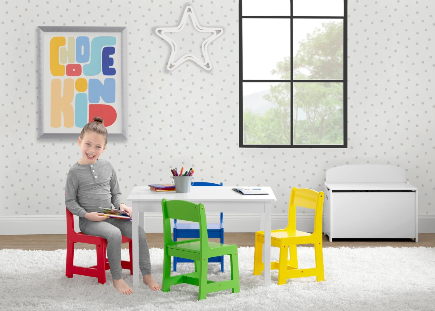 Delta Children MySize Kids Table With 4 Chairs 1 Delta Children MySize Kids Table With 4 Chairs