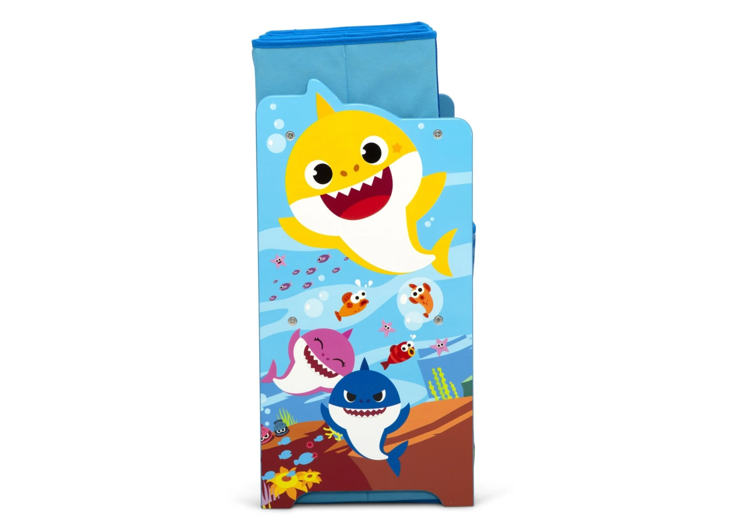 Delta Children Baby Shark Design & Store 6 Bin Toy Storage Organizer 5 Delta Children Baby Shark Design & Store 6 Bin Toy Storage Organizer - Image 5