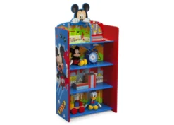 Delta Children Mickey Mouse Wooden Playhouse 4-Shelf Bookcase -Delta Children xmrgsv2bnffo7epc4pab scaled