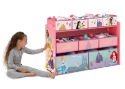 Delta Children Princess Deluxe 9 Bin Design And Store Toy Organizer -Delta Children xozvxnpxtjxbsyt4towa scaled