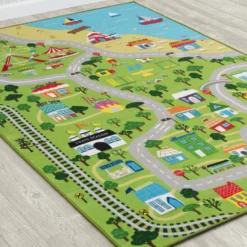 Delta Children Extra Large Road Map Activity Rug For Girls And Boys - 78-inch L X 54-inch W -Delta Children xymxrmov5j4qf88fcjz4 scaled