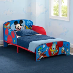 Delta Children Mickey Mouse Wood & Metal Toddler Bed -Delta Children zajegtkcehodhjnjl0ds